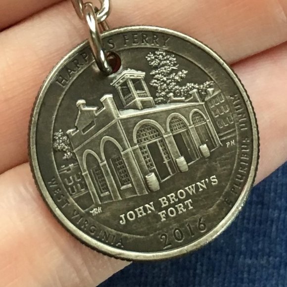2016 West Virginia State Quarter Stainless Steel Coin Keychain Unisex 4for$20 - Picture 3 of 9